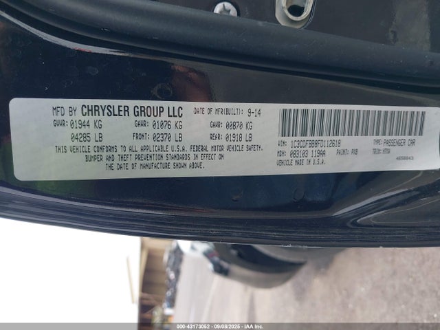 Dodge Dart 2015 1C3CDFBB8FD112618 Image 9