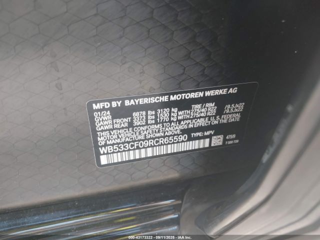 2024 BMW IX WB533CF09RCR65590 Photo 8