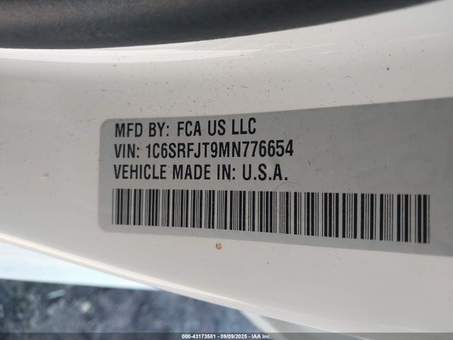 RAM 1500 2021 1C6SRFJT9MN776654 Image 9