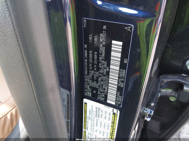 43173755 :رقم المزاد ، 2T2BAMBA2SC053371 vin ، 2025 Lexus Rx 350 مزاد بيع