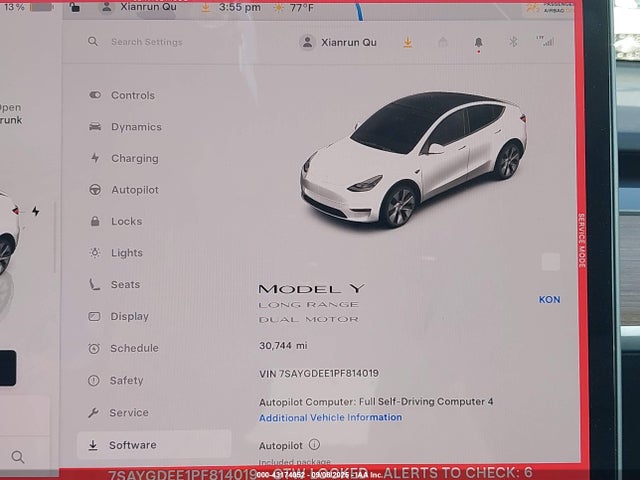 2023 TESLA MODEL Y 7SAYGDEE1PF814019 Photo 6