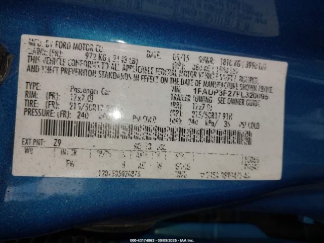 2015 FORD FOCUS 1FADP3F27FL320095 Photo 8