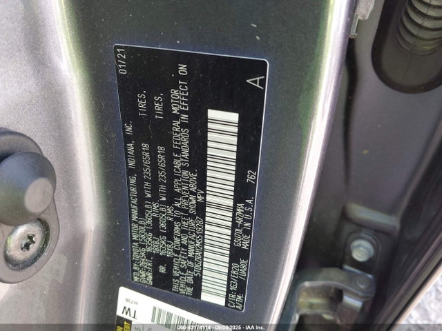 5TDGZRAH2MS519387 Toyota 2gr-fks
