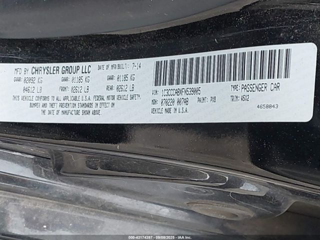 2015 CHRYSLER 200 1C3CCCABXFN539005 Photo 8