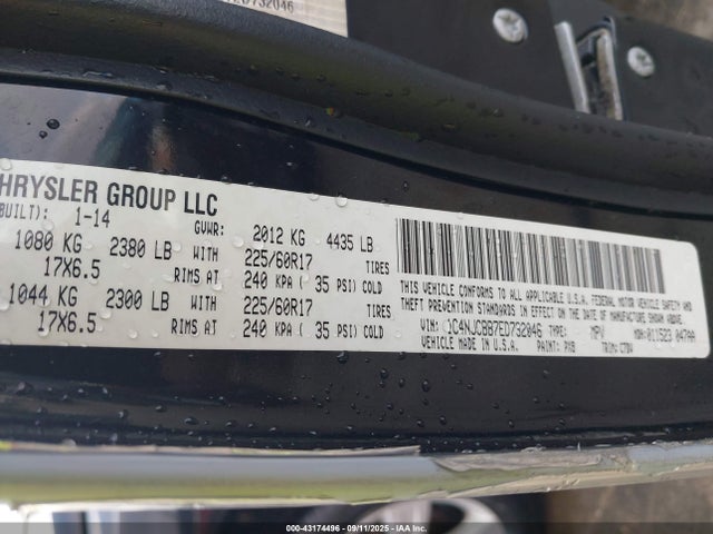 2014 JEEP COMPASS 1C4NJCBB7ED732046 Photo 8