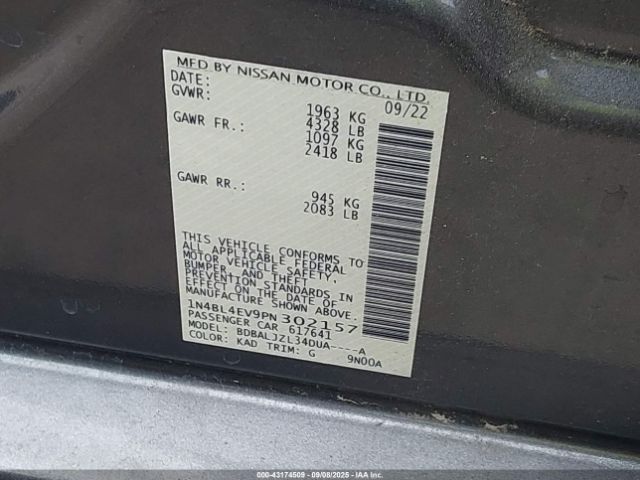 2023 NISSAN ALTIMA 1N4BL4EV9PN302157 Photo 8