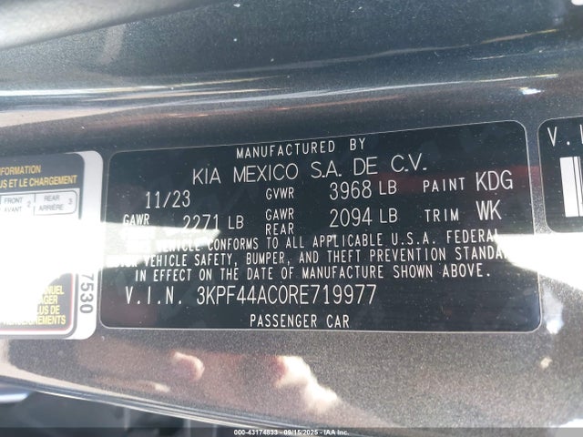 KIA t-gdi gamma 2024 3KPF44AC0RE719977 Image 9