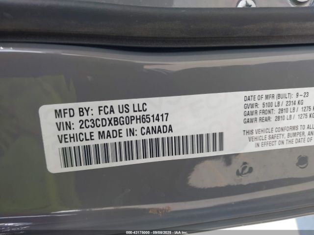 2023 DODGE CHARGER 2C3CDXBG0PH651417 Photo 8