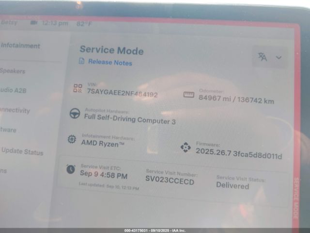 2022 TESLA MODEL Y 7SAYGAEE2NF484192 Photo 6