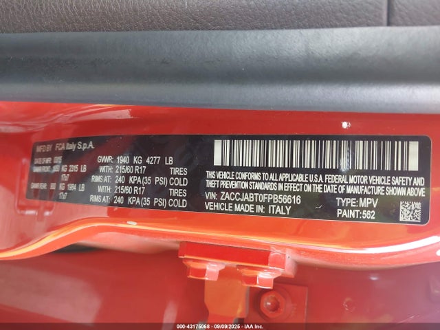 ZACCJABT0FPB56616 Jeep Renegade