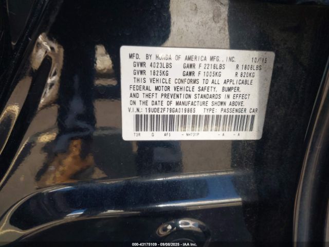 2016 ACURA ILX 19UDE2F79GA019865 Photo 8