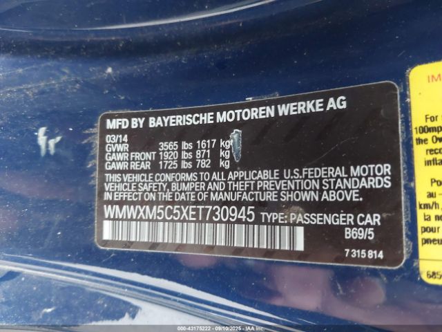 2014 MINI HARDTOP WMWXM5C5XET730945 Photo 8