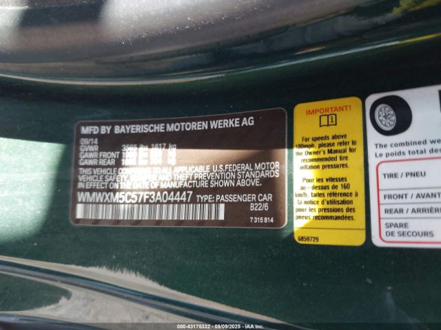 2015 MINI HARDTOP WMWXM5C57F3A04447 Photo 8