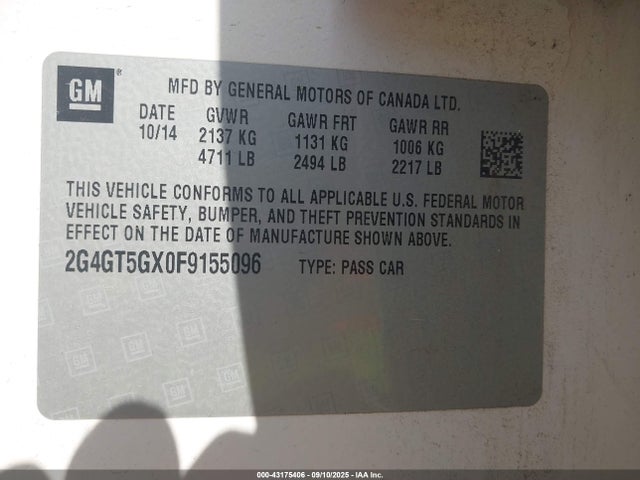 2G4GT5GX0F9155096 Buick ltg