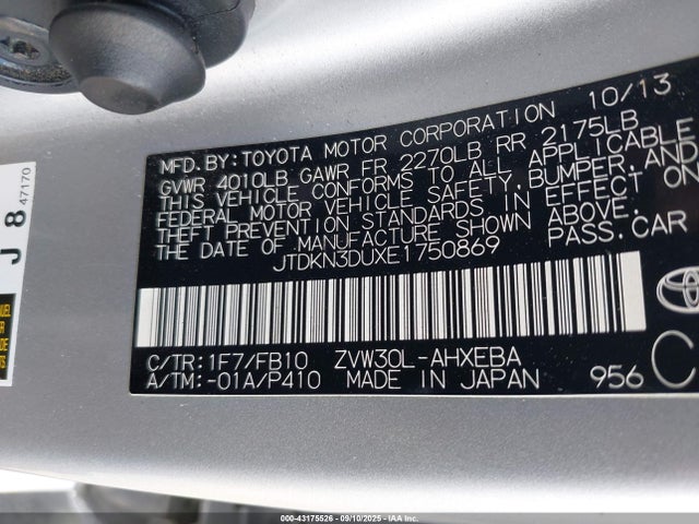 Toyota Prius 2014 JTDKN3DUXE1750869 Image 21