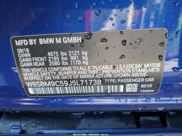 2018 BMW M3 WBS8M9C59J5L71738 Photo 8