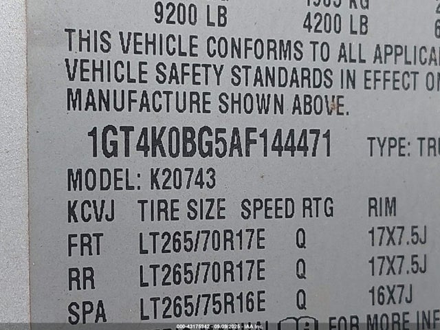 2010 GMC SIERRA 2500HD 1GT4K0BG5AF144471 Photo 8