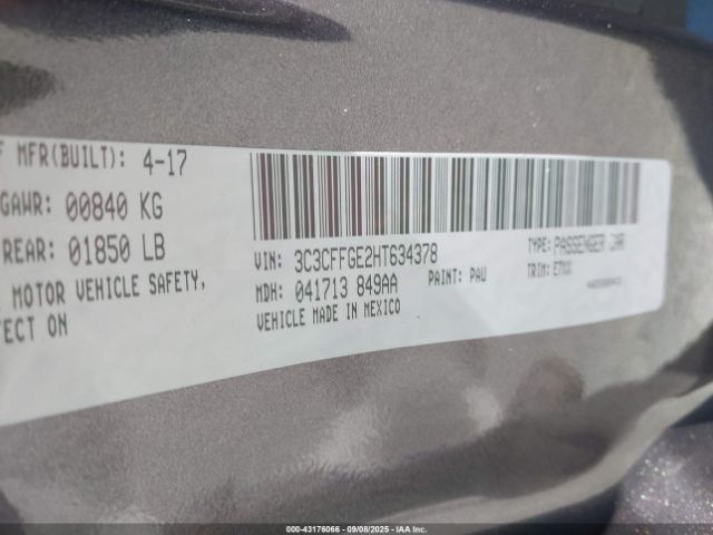 2017 FIAT 500E 3C3CFFGE2HT634378 Photo 8
