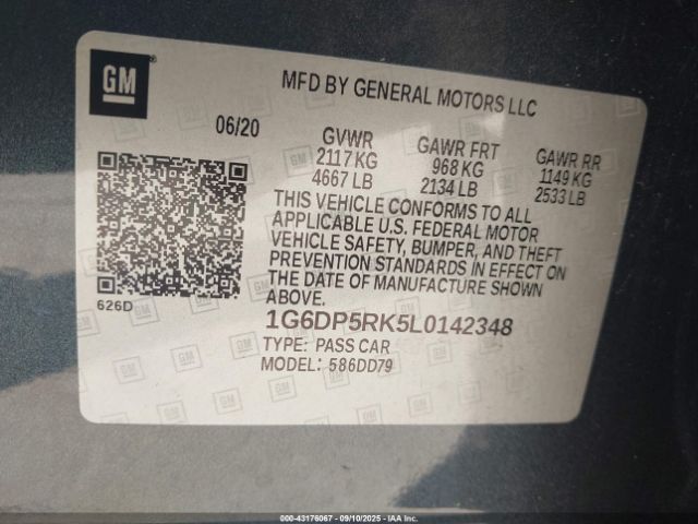 2020 CADILLAC CT5 1G6DP5RK5L0142348 Photo 8