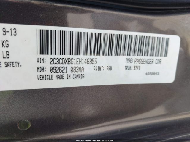 2014 DODGE CHARGER 2C3CDXBG1EH146855 Photo 8