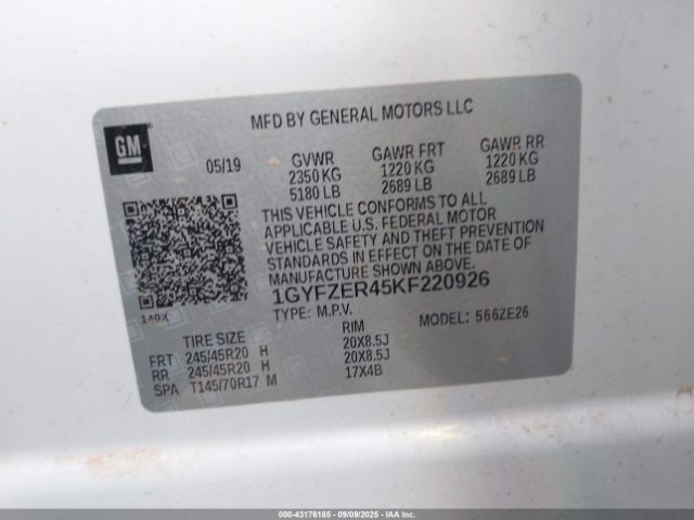 2019 CADILLAC XT4 1GYFZER45KF220926 Photo 8