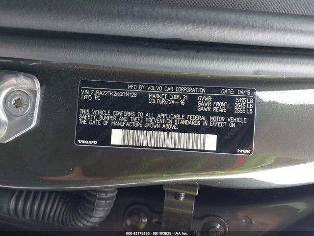 Volvo b4204ts (hp) 2019 7JRA22TK2KG014128 Image 9