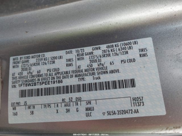 2023 FORD F-250 1FT8W2BT5PEE19186 Photo 8