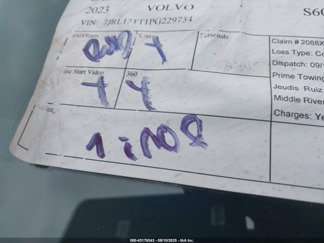 2023 VOLVO S60 7JRL12TT1PG229754 Photo 6