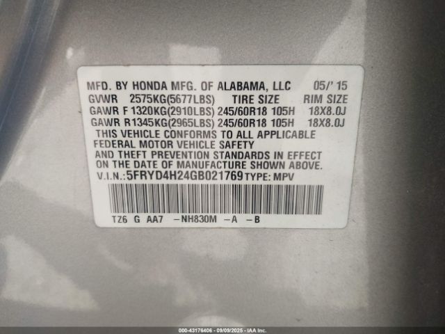 2016 ACURA MDX 5FRYD4H24GB021769 Photo 8