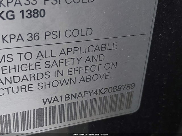 WA1BNAFY4K2088789 Audi Q5