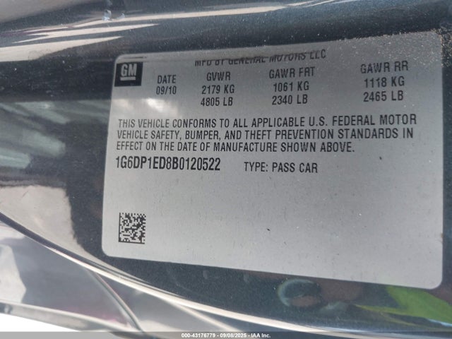 2011 CADILLAC CTS 1G6DP1ED8B0120522 Photo 8