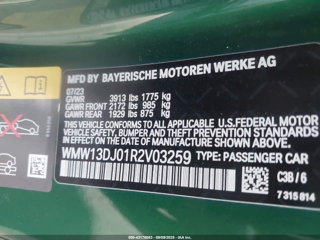 2024 MINI SE HARDTOP WMW13DJ01R2V03259 Photo 8