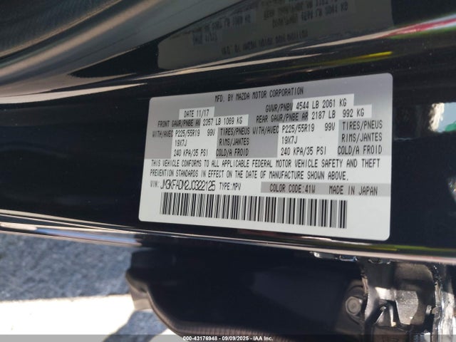 JM3KFADM2J0322125 Mazda py cylinder deactivation