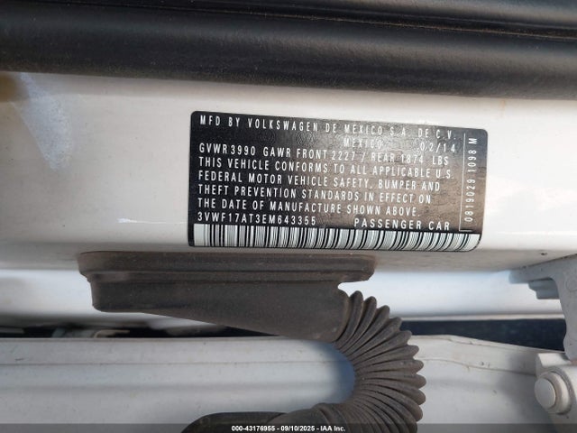 Volkswagen 2014 2014 3VWF17AT3EM643355 Image 9