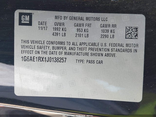 2018 CADILLAC ATS 1G6AE1RX1J0138257 Photo 8