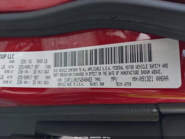 1C4PJLAB1FW548463 Jeep 2015