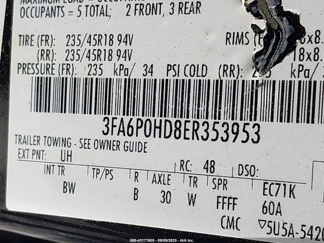 Ford 2014 2014 3FA6P0HD8ER353953 Image 9