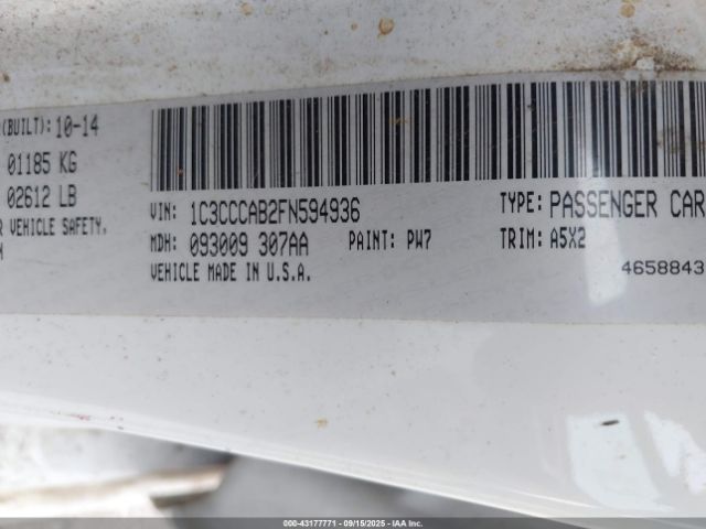 2015 CHRYSLER 200 1C3CCCAB2FN594936 Photo 8