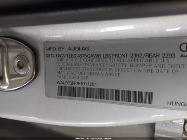 2015 AUDI A3 WAUBFGFF7F1011251 Photo 8