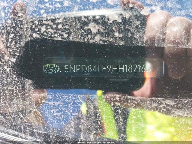 5NPD84LF9HH182166 Hyundai 2017