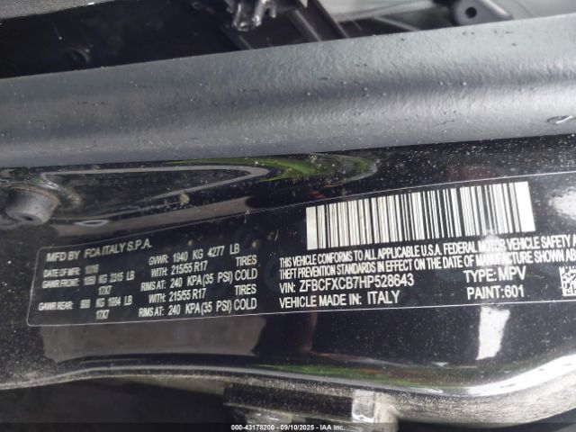 2017 FIAT 500X ZFBCFXCB7HP528643 Photo 8