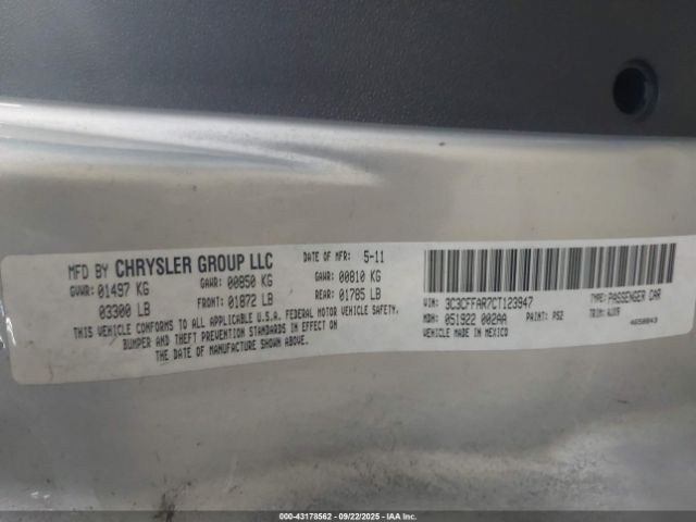 2012 FIAT 500 3C3CFFAR7CT123947 Photo 8