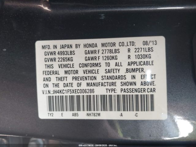 2014 ACURA RLX JH4KC1F5XEC006286 Photo 8