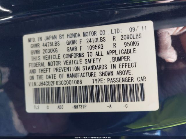2012 ACURA TSX JH4CU2F63CC001086 Photo 8