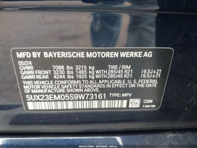2025 BMW X7 5UX23EM05S9W73161 Photo 8