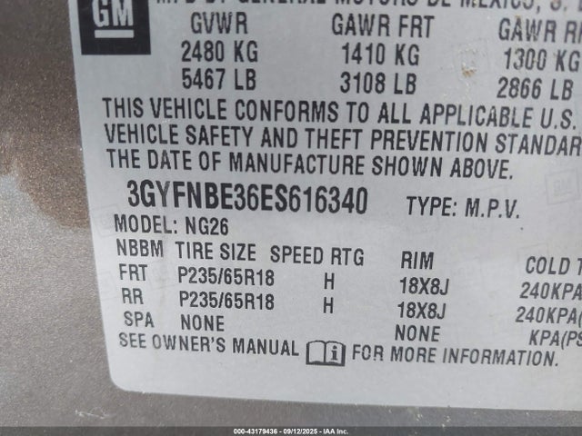 2014 CADILLAC SRX 3GYFNBE36ES616340 Photo 8