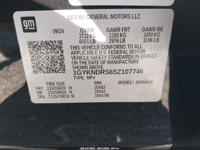 2025 CADILLAC XT5 1GYKNDRS6SZ107746 Photo 8