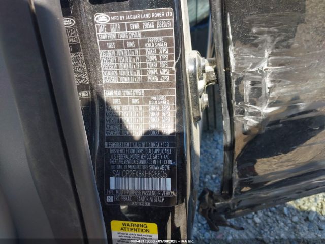 2019 LAND ROVER DISCOVERY SPORT SALCP2FX8KH828805 Photo 8