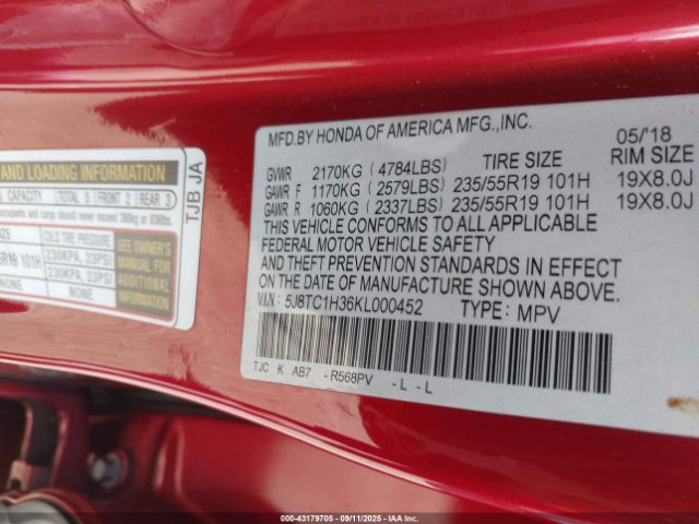 2019 ACURA RDX 5J8TC1H36KL000452 Photo 8