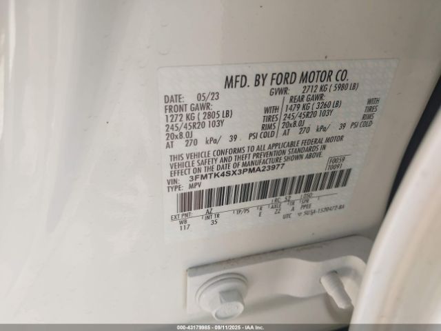 2023 FORD MUSTANG MACH-E 3FMTK4SX3PMA23977 Photo 8